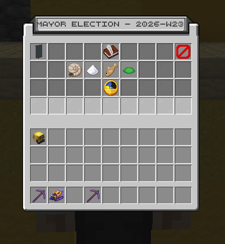 The main menu prior to votes opening